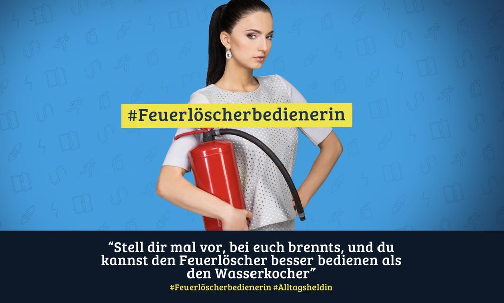 Feuerloescherbedienerin